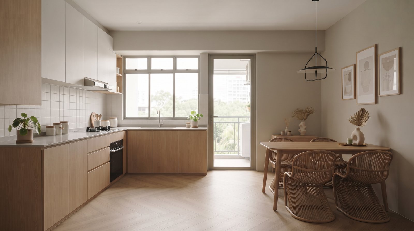 Completed interior